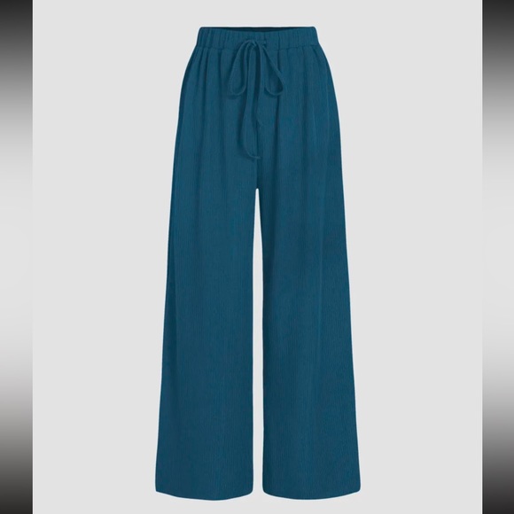 2 Piece Ribbed Stretch Lounge Set Pants and Top Plus Sized 1XL BRAND NEW - Picture 4 of 8